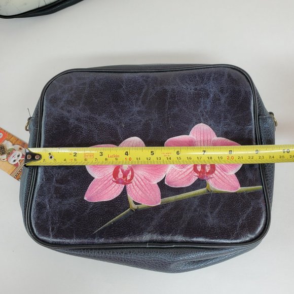 Mlavi Studio Mlair Purse Crossbody Bag Orchid Flower faux/vegan leather - Picture 9 of 11